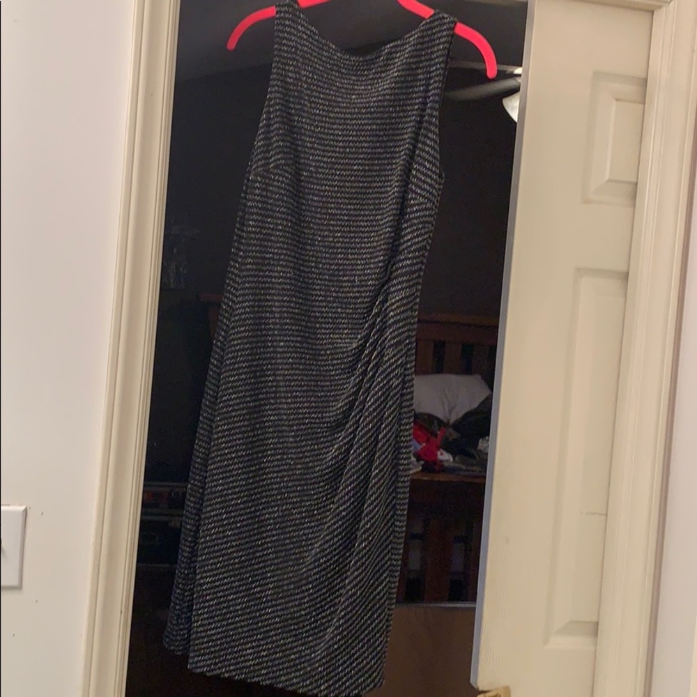 Black with silver stripes beautiful dressy dress